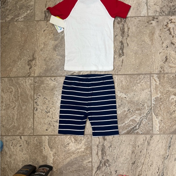 NWT Size 4T Carter's Patriotic Dinosaur Set in Red, White, and Blue - Picture 2 of 2